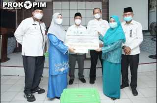 GSH Dan Baznas Inhil Salurkan Bantuan Paket Zakat Premium Ramadhan di Kec. Tembilahan Hulu Dan Tempuling