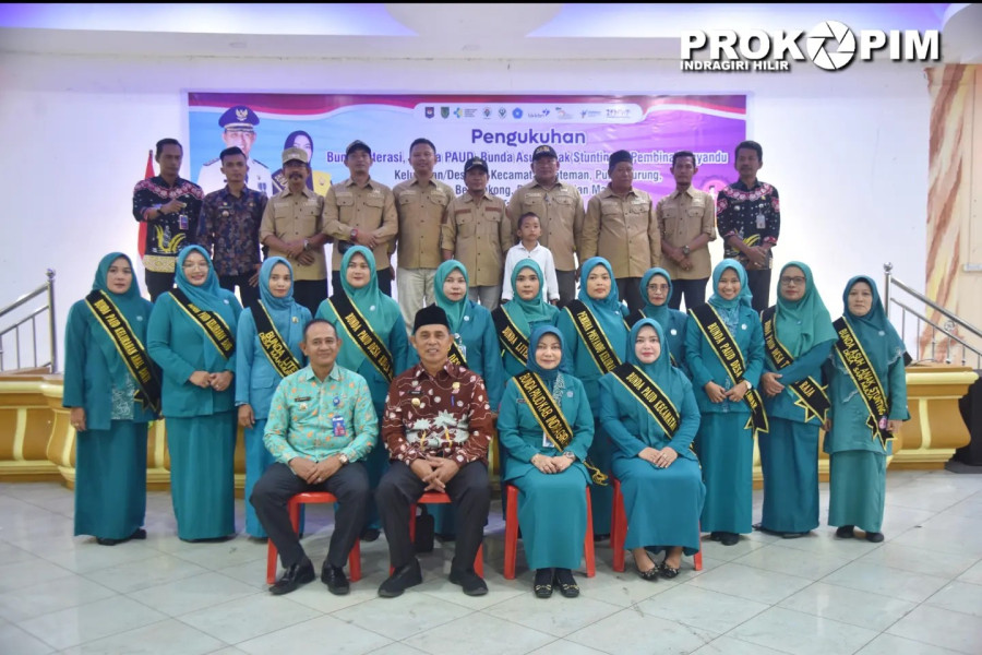 Fokus Tangani Stunting, PJ Bupati Herman Saksikan Pengukuhan Bunda Asuh Anak Stunting 5 Kecamatan Inhil