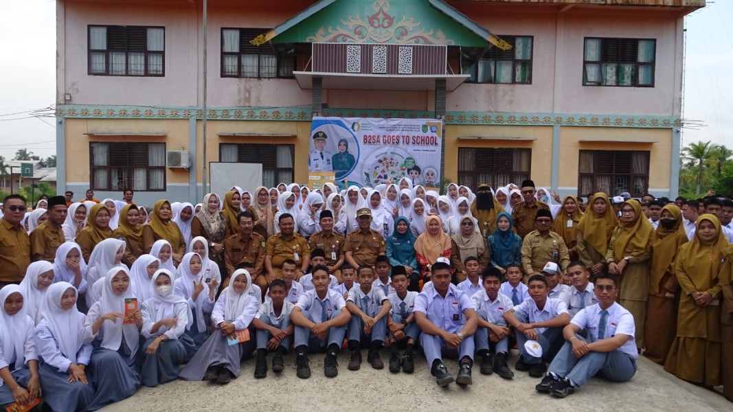 B2SA Goes to School, Upaya Pemkab Inhil Tingkatkan Pola Hidup Sehat Masyarakat