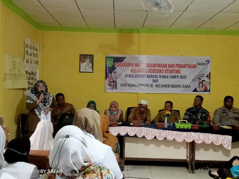 Mini Lokakarya Dan Pemantauan Keluarga Beresiko Stanting Serta Audit Kasus Stanting Se Kecamatan Batang Tuaka