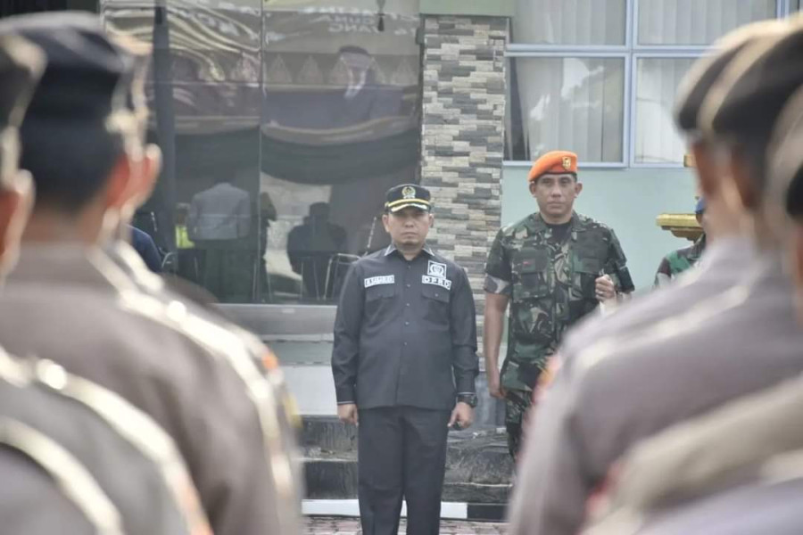 Ketua DPRD Pekanbaru Muhammad Sabarudi Hadiri Apel TNI Polri Wujudkan Pemilu Damai 2024