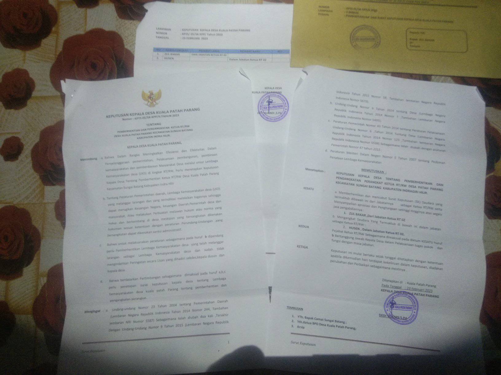 Akibat Posting Jalan Rusak, Ketua RT di Inhil Diberhentikan Dengan Tidak Hormat Oleh Kades