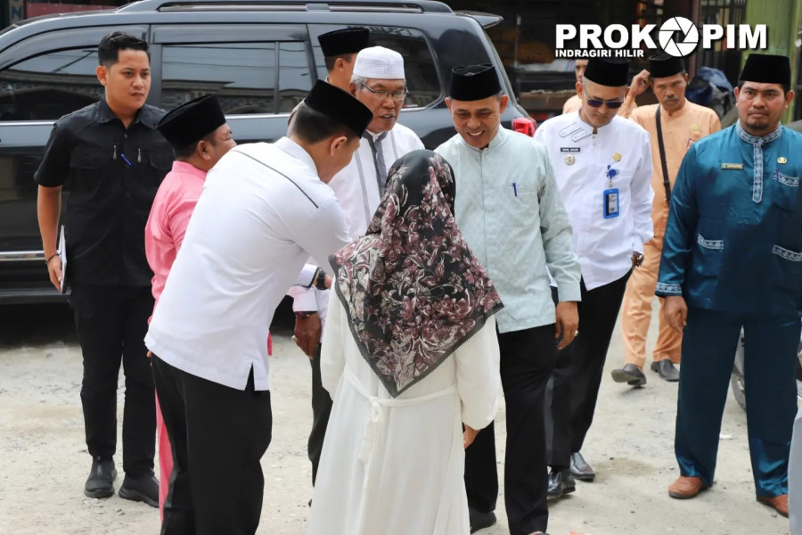 Jelang Musim Haji, Pj.Bupati Herman Buka Bimbingan Manasik Haji gabungan di Kecamatan Keritang.