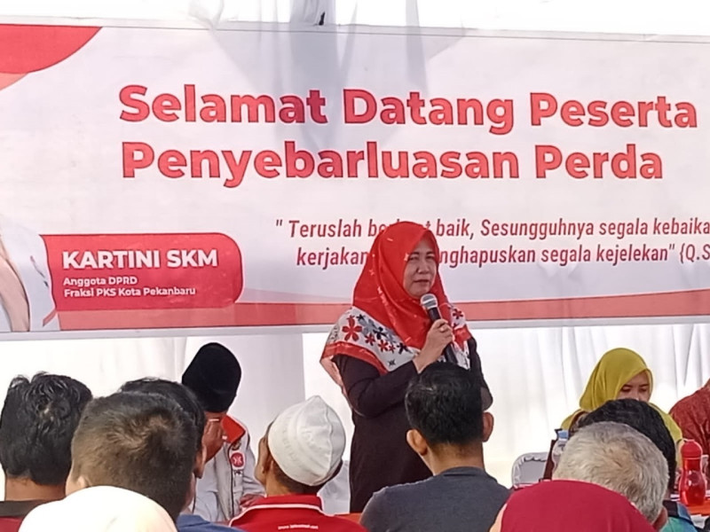 Kartini SKM Lakukan Sosialisasi Perda Kota Pekanbaru Tentang P4GN