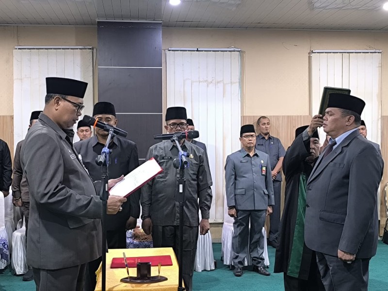 Pemkab Inhil Lantik 14 Pejabat Tinggi Pratama, Sekda: Ini Penyegaran dan Regenerasi