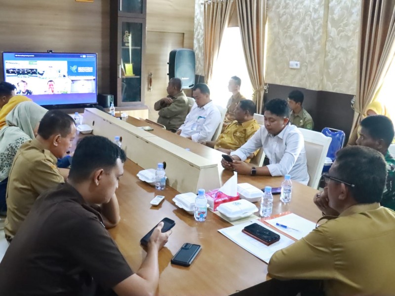Bupati Inhil Ikuti Rakor Pengendalian Inflasi, Bahas Perkembangan IPH Minggu Ketiga Januari 2026