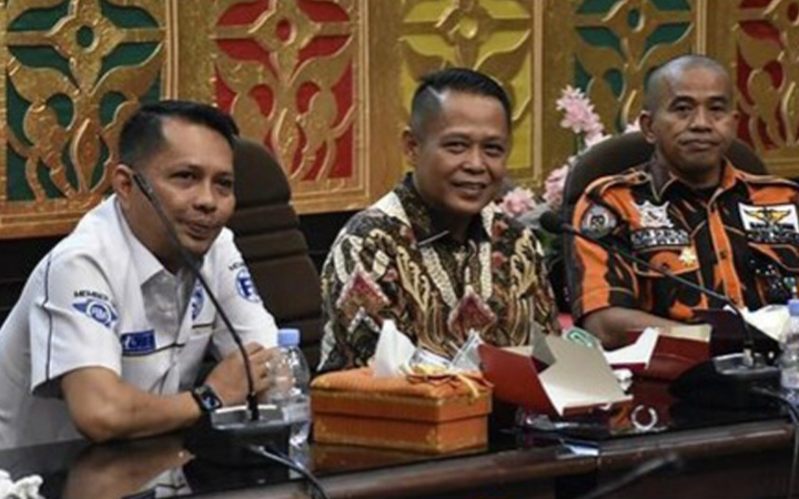 Puluhan Anggota Ormas PP Datangi DPRD Kota Pekanbaru