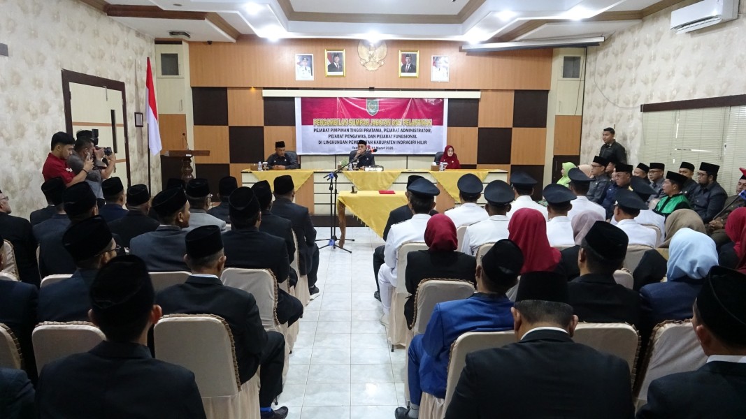 Bupati Inhil Herman Lantik 48 Pejabat, Penataan OPD Baru Dipacu Percepat Layanan Publik